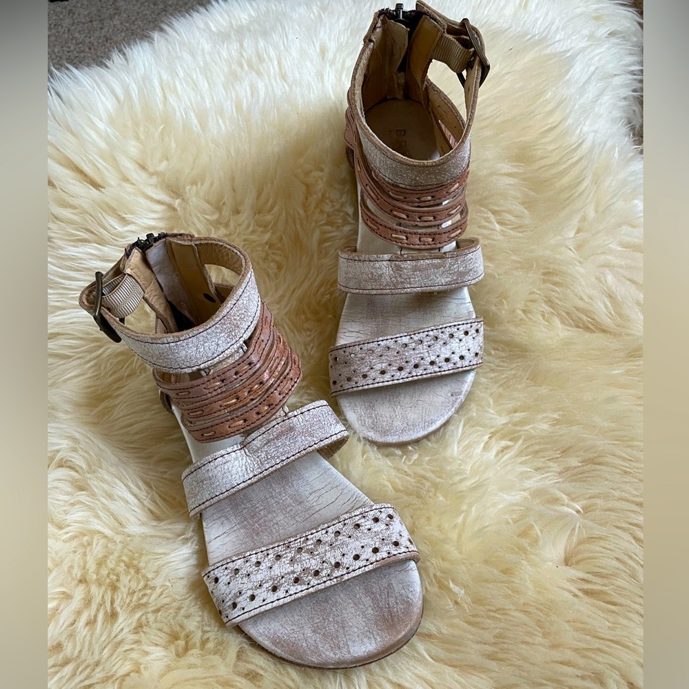 BedStu Artemis Sandal-Nectar Tan Lux Leather Size 6